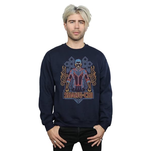 Marvel Mens Shang-Chi And The Legend Of The Ten Rings Neon Sweatshirt