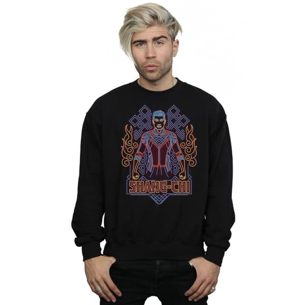 Marvel Mens Shang-Chi And The Legend Of The Ten Rings Neon Sweatshirt