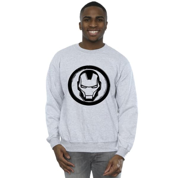 Marvel Mens Iron Man Chest Logo Sweatshirt