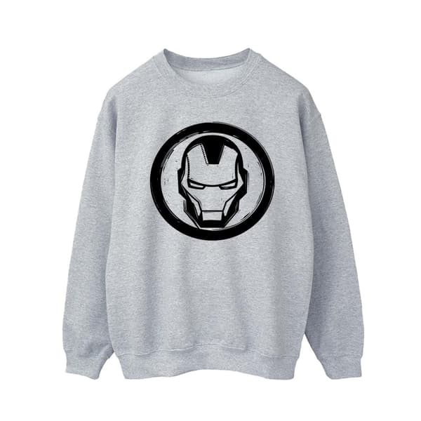 Marvel Mens Iron Man Chest Logo Sweatshirt