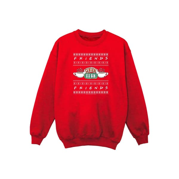 Friends Mens Fair Isle Central Perk Sweatshirt