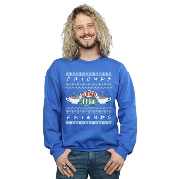 Friends Mens Fair Isle Central Perk Sweatshirt