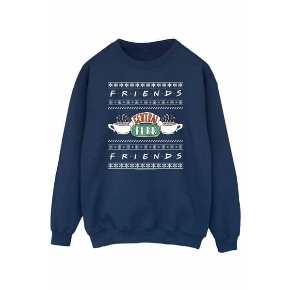 Friends Mens Fair Isle Central Perk Sweatshirt