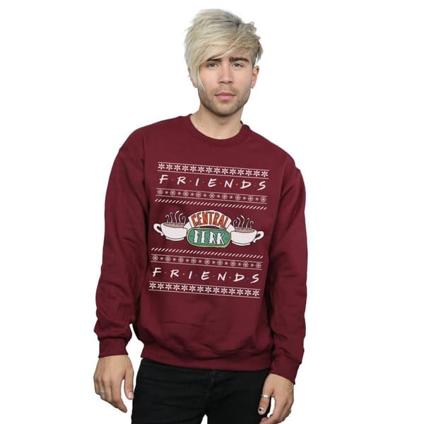 Friends Mens Fair Isle Central Perk Sweatshirt