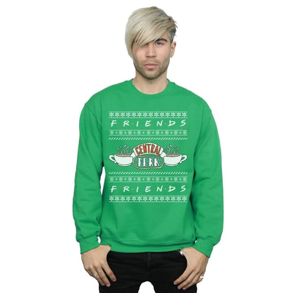 Friends Mens Fair Isle Central Perk Sweatshirt