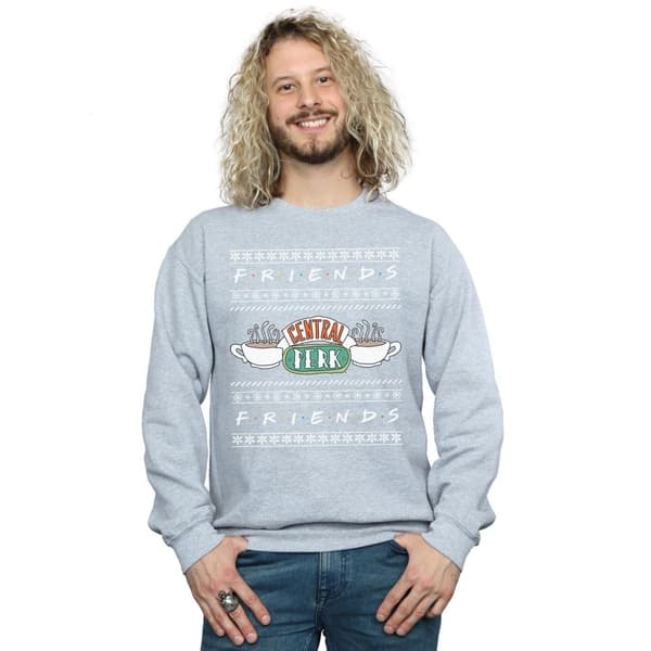 Friends Mens Fair Isle Central Perk Sweatshirt