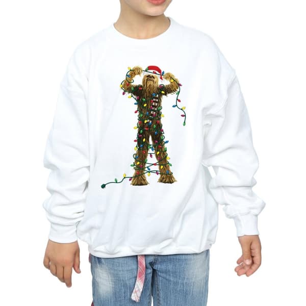 Star Wars Girls Chewbacca Christmas Lights Sweatshirt