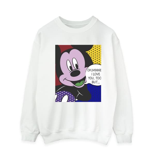 Disney Mens Musse Pigg Oh Mimmi Pop Art Sweatshirt