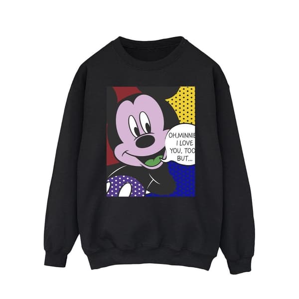 Disney Mens Musse Pigg Oh Mimmi Pop Art Sweatshirt