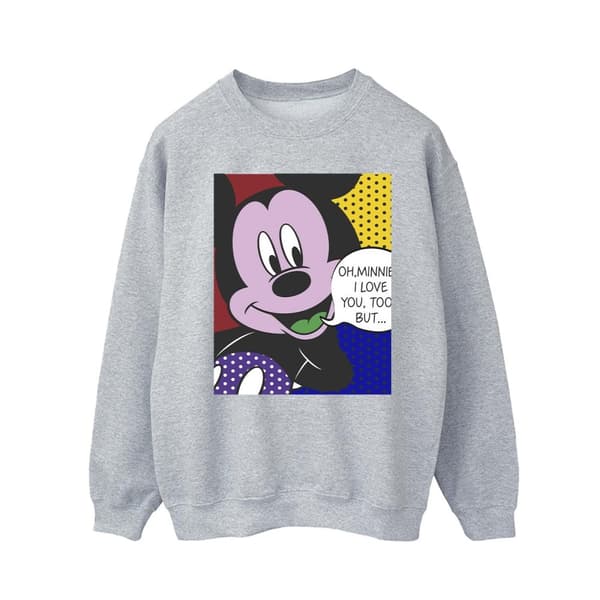 Disney Mens Musse Pigg Oh Mimmi Pop Art Sweatshirt