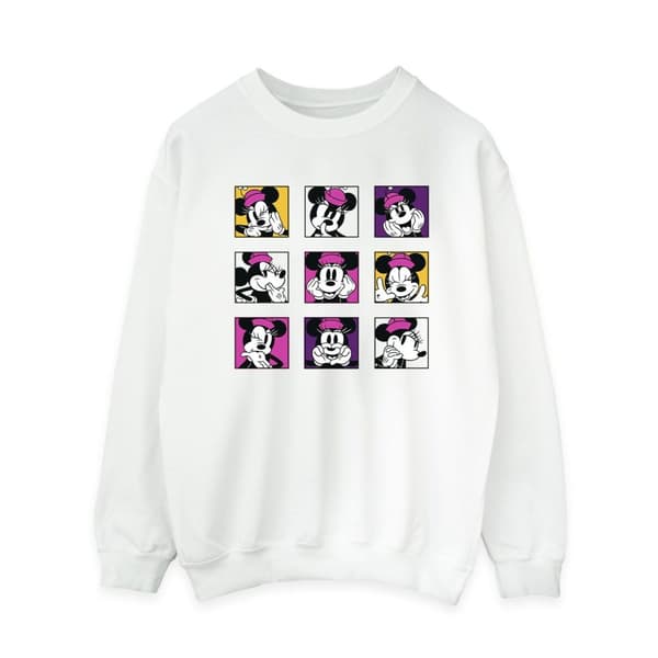 Disney Dam/Tjej Minnie Mouse Squares Sweatshirt