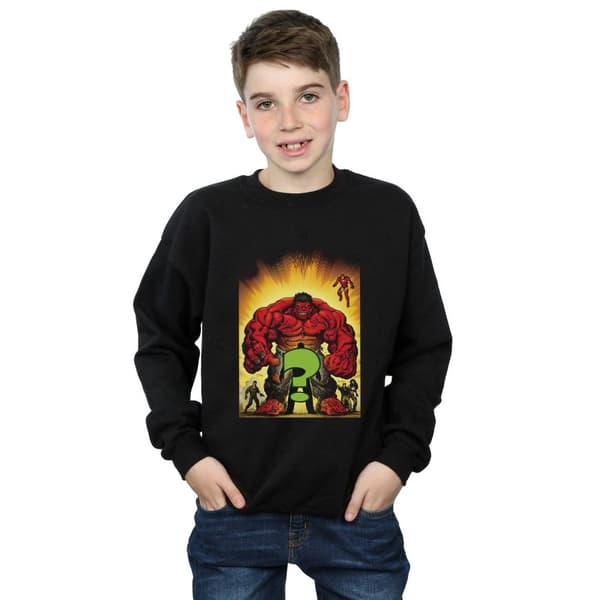 Marvel Boys Who Is The Red Hulk Sweatshirt