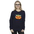Miniatyrbild 2 av 3: Star Wars Dam/Tjej The Mandalorian Grogu Pumpkin Sweatshirt