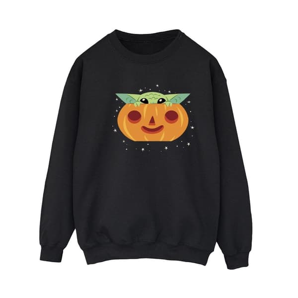 Star Wars Dam/Tjej The Mandalorian Grogu Pumpkin Sweatshirt
