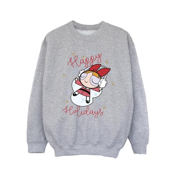 The Powerpuff Girls Girls Happy Holidays Sweatshirt