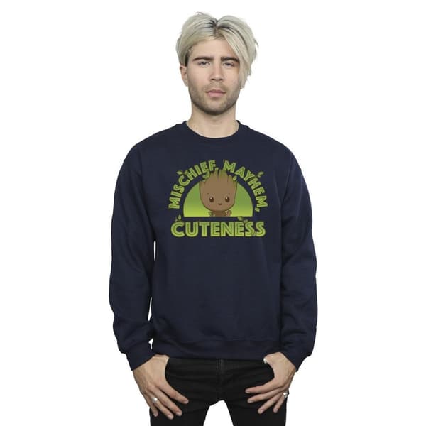 Marvel Mens I Am Groot Mischief Mayhem Sweatshirt
