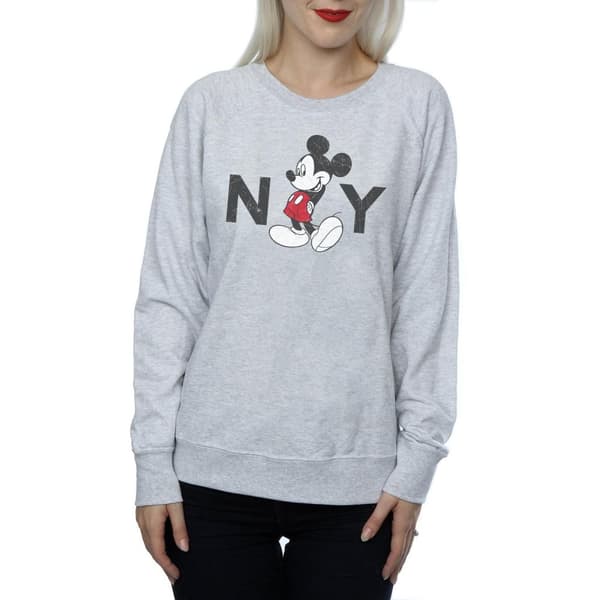 Disney Womens/Ladies Mickey Mouse NY Sweatshirt