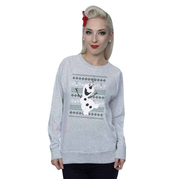 Disney Womens/Ladies Frozen Christmas Olaf Dance Sweatshirt