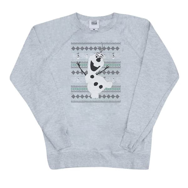 Disney Womens/Ladies Frozen Christmas Olaf Dance Sweatshirt