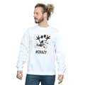 Miniatyrbild 2 av 3: Disney Mens Musse Pigg #Crazy Sweatshirt