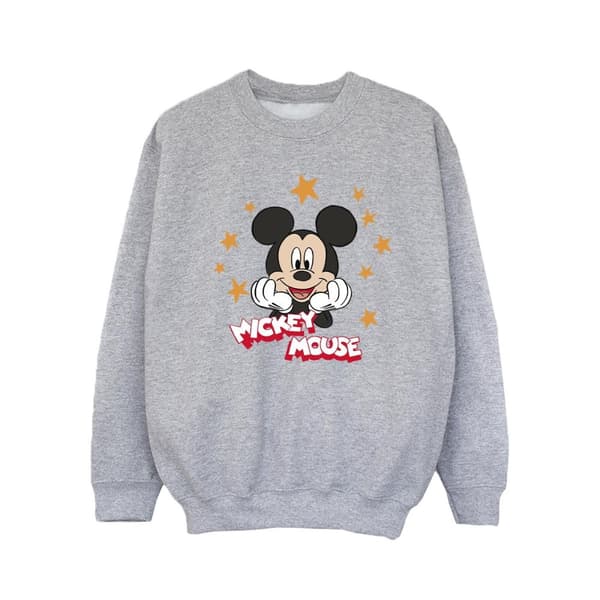 Disney Girls Mickey Mouse Stars Sweatshirt