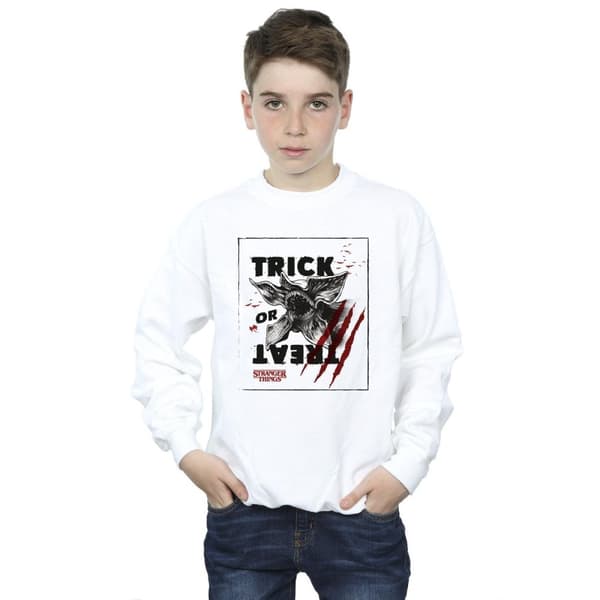 Netflix Pojkar Stranger Things Trick Or Treat Slash Sweatshirt