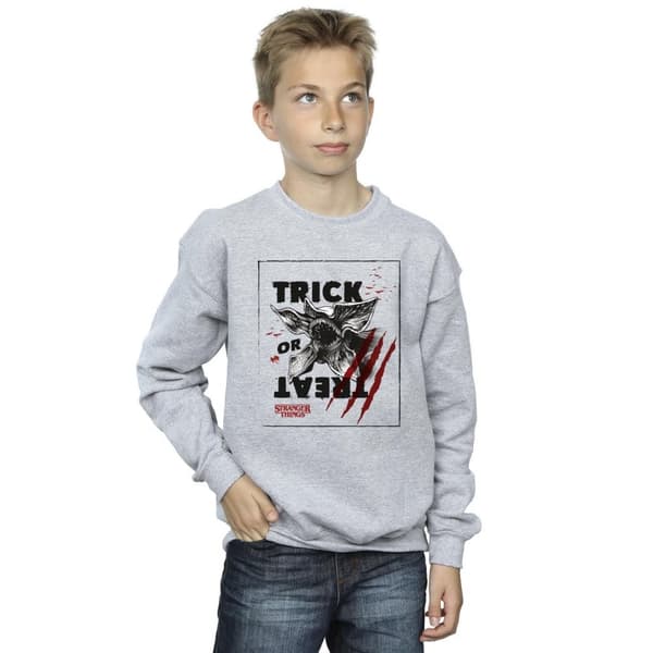 Netflix Pojkar Stranger Things Trick Or Treat Slash Sweatshirt