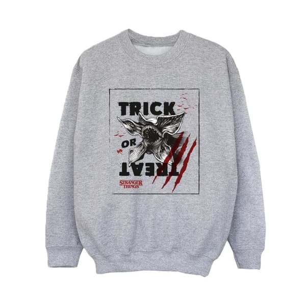 Netflix Pojkar Stranger Things Trick Or Treat Slash Sweatshirt