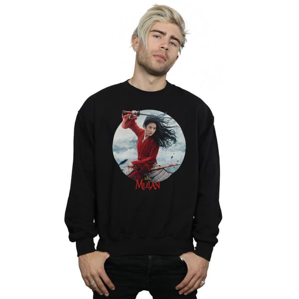 Disney Mens Mulan Movie Sword Poster Sweatshirt