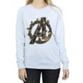 Miniatyrbillede 3 af 5: Marvel Womens/Ladies Avengers Infinity War Marvel Logo Sweatshirt
