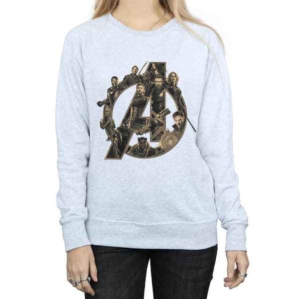 Marvel Womens/Ladies Avengers Infinity War Marvel Logo Sweatshirt