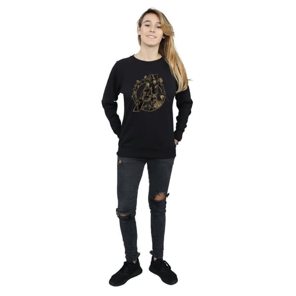 Marvel Dam/Tjej Avengers Infinity War Marvel Logo Sweatshirt