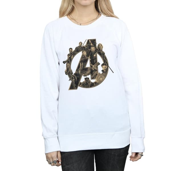 Marvel Dam/Tjej Avengers Infinity War Marvel Logo Sweatshirt