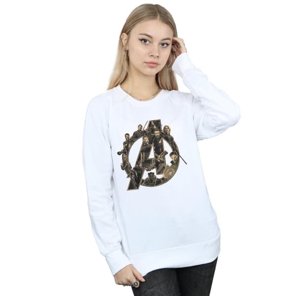 Marvel Dam/Tjej Avengers Infinity War Marvel Logo Sweatshirt