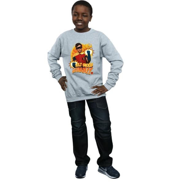 DC Comics Pojkar Batman TV Series Holy Smokes Sweatshirt