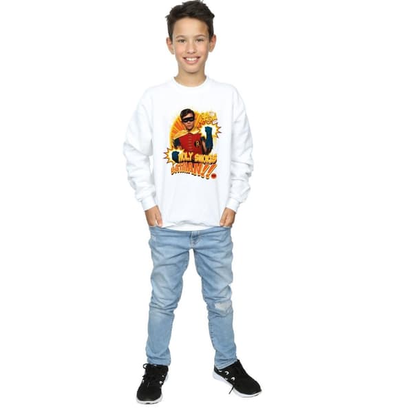 DC Comics Pojkar Batman TV Series Holy Smokes Sweatshirt