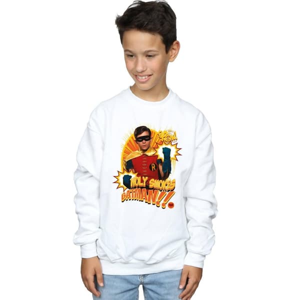 DC Comics Pojkar Batman TV Series Holy Smokes Sweatshirt