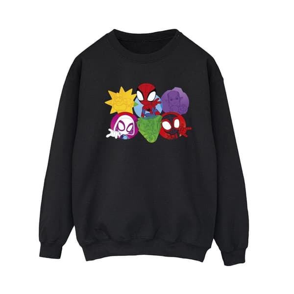 Marvel Womens/Ladies Spidey And His Amazing Friends Faces Sweatshirt