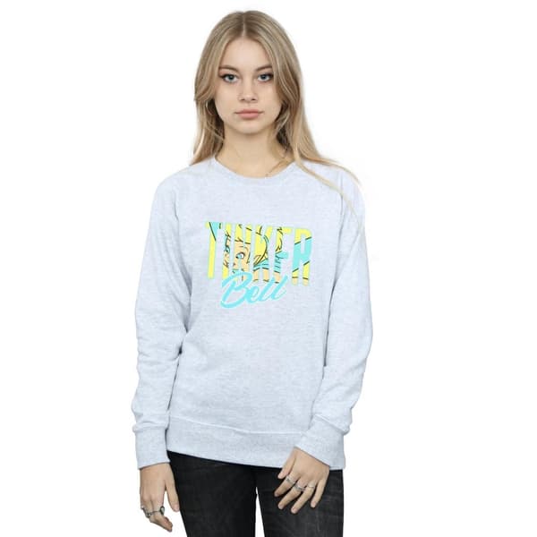 Disney Dam/kvinnor Tinker Bell Wording Infill Sweatshirt