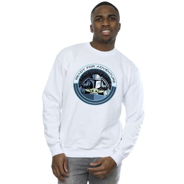 Star Wars Mens The Mandalorian Grogu Ready For Adventure Sweatshirt