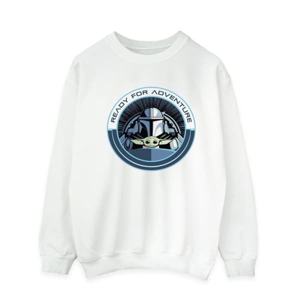 Star Wars Mens The Mandalorian Grogu Ready For Adventure Sweatshirt