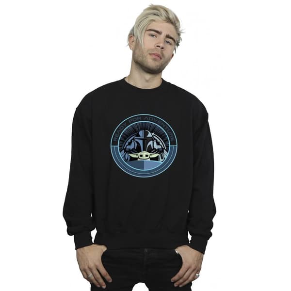 Star Wars Mens The Mandalorian Grogu Ready For Adventure Sweatshirt