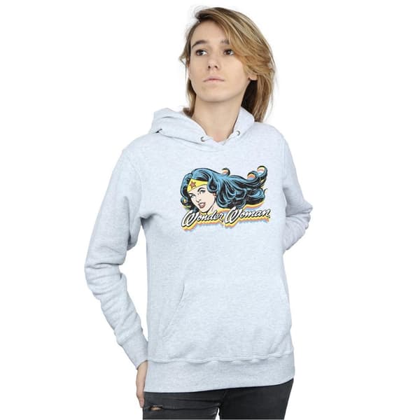 DC Comics Womens/Ladies Wonder Woman Smile Hoodie