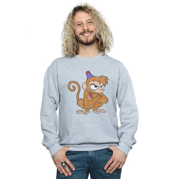 Disney Mens Aladdin Classic Angry Abu Sweatshirt