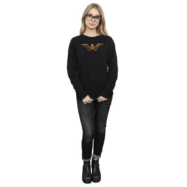 DC Comics Womens/Ladies Justice League Movie Wonder Woman Emblem Sweatshirt