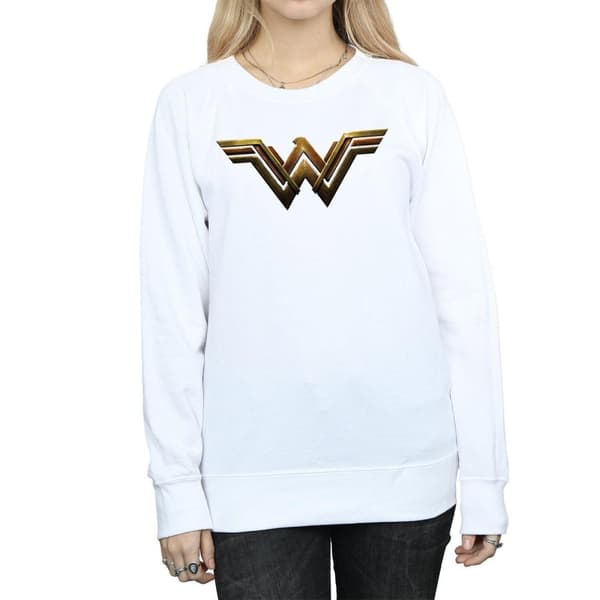 DC Comics Womens/Ladies Justice League Movie Wonder Woman Emblem Sweatshirt
