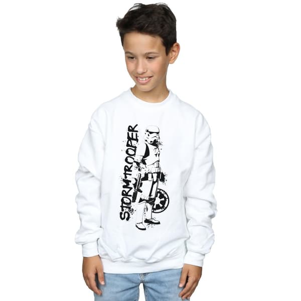Star Wars Pojkar The Mandalorian Splat Stormtrooper Sweatshirt