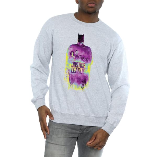 DC Comics Mens Justice League Movie Team Borstad Sweatshirt