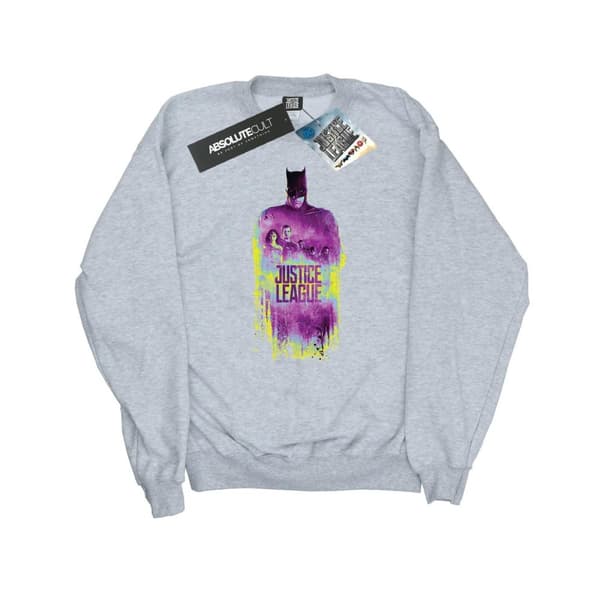 DC Comics Mens Justice League Movie Team Borstad Sweatshirt