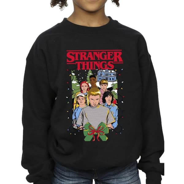 Netflix Girls Stranger Things Christmas Poster Sweatshirt